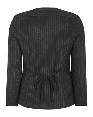 SRYvonne Round Neck Blazer - Black